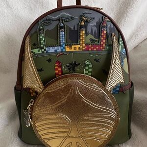 Harry Potter Golden Snitch Mini Backpack Loungefly NWT